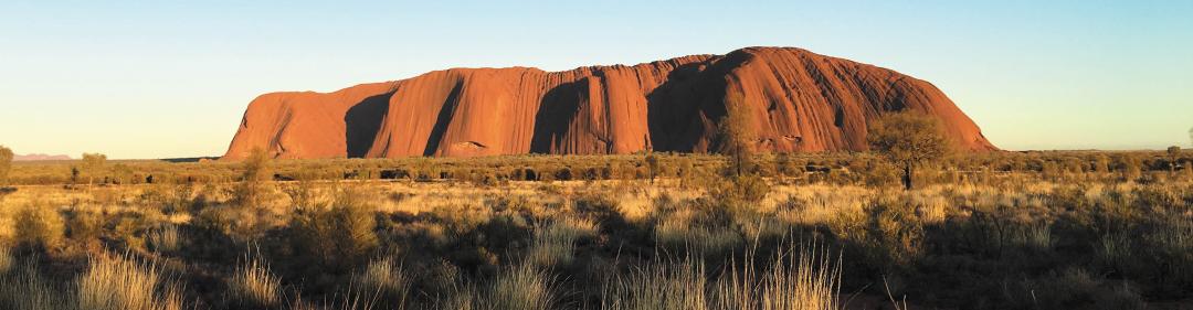 Uluru and its shadows, Northern Territory